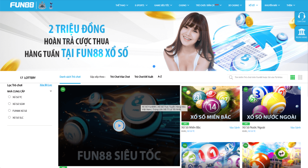 xổ số fun888